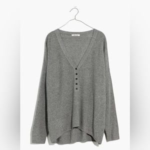 Madewell waffle henley sweater